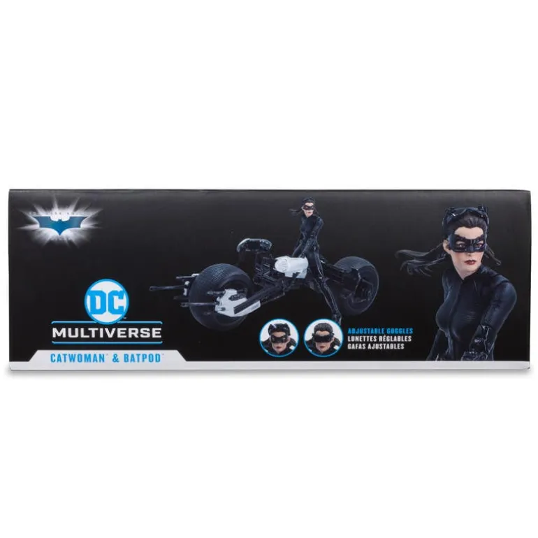 DC McFarlane Figura de Colección Gold Label Catwoman con Batimoto, de la The Dark Knight Rises