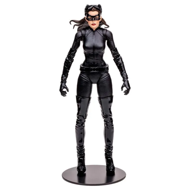 DC McFarlane Figura de Colección Gold Label Catwoman con Batimoto, de la The Dark Knight Rises