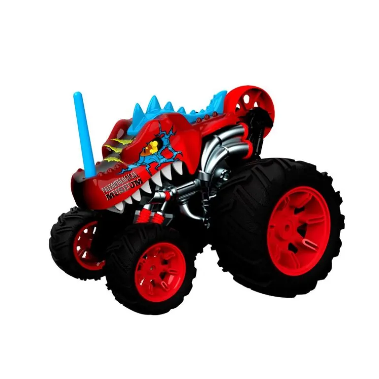 DinoCarro de Radio Control Rojo que Gira