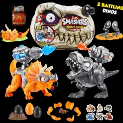 Dinosaurios de Batalla 2 Figuras Smashers T-Rex