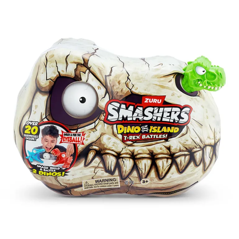 Dinosaurios de Batalla con 2 Figuras Smashers T-Rex