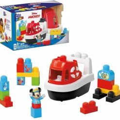 Disney Mickey Mouse Barco Mega Bloks Incluye a Mickey Mouse