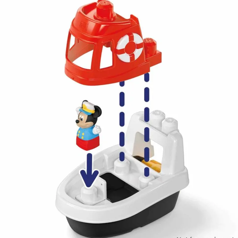 Disney Mickey Mouse Barco Mega Bloks Incluye a Mickey Mouse