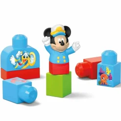 Disney Mickey Mouse Barco Mega Bloks Incluye a Mickey Mouse