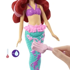 Disney Princesa Muñeca Ariel Cabello Cambios Sorpresa HLW00