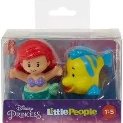 Disney Princesas La Sirenita Little People 2 Pack con Ariel y Flanders