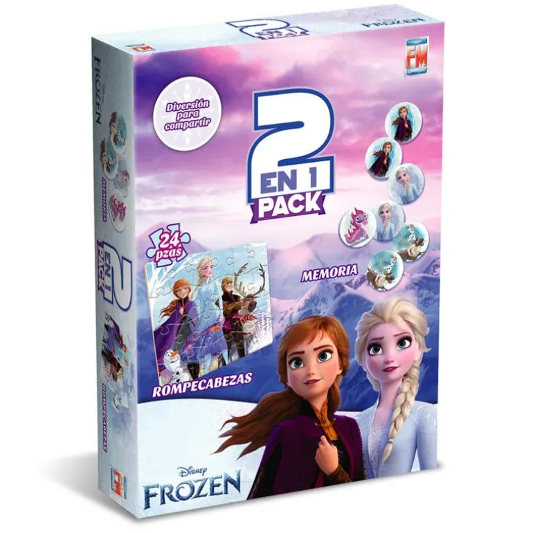 Disney Rompecabezas de Frozen 2 en 1 de Fotorama Juegos de Mesa