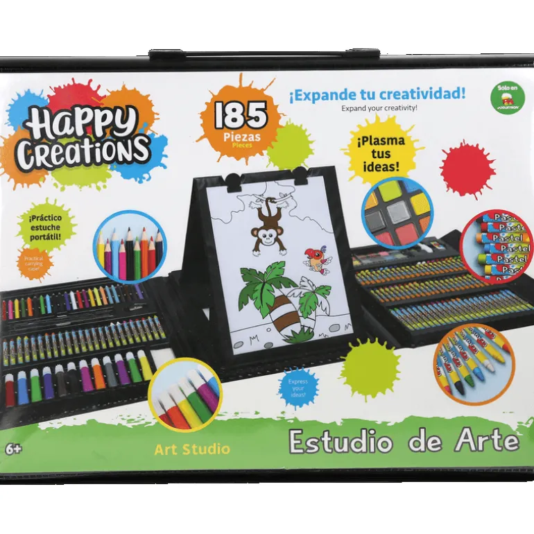 Estudio De Arte 185 Piezas Happy Creations