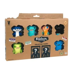 Fuggler collectible figures 8 pack Fox Blue,Mcgoo Blue,Grin Multi,Weirdo Black,Munch Green,McGoo Blue, & 2 Surprise Fuggler FUG06000