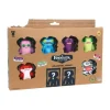 Fuggler collectible figures 8 pack Rabbit Lilac,Weirdo Blue,Alien Purple,Munch Green,Squirrel Red,Boogah Zebra, & 2 Surprise Fuggler FUG06000