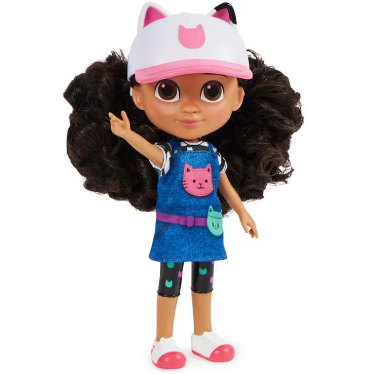 Gabby's Doll House Muñeca con Cabello y Diadema de Gatito