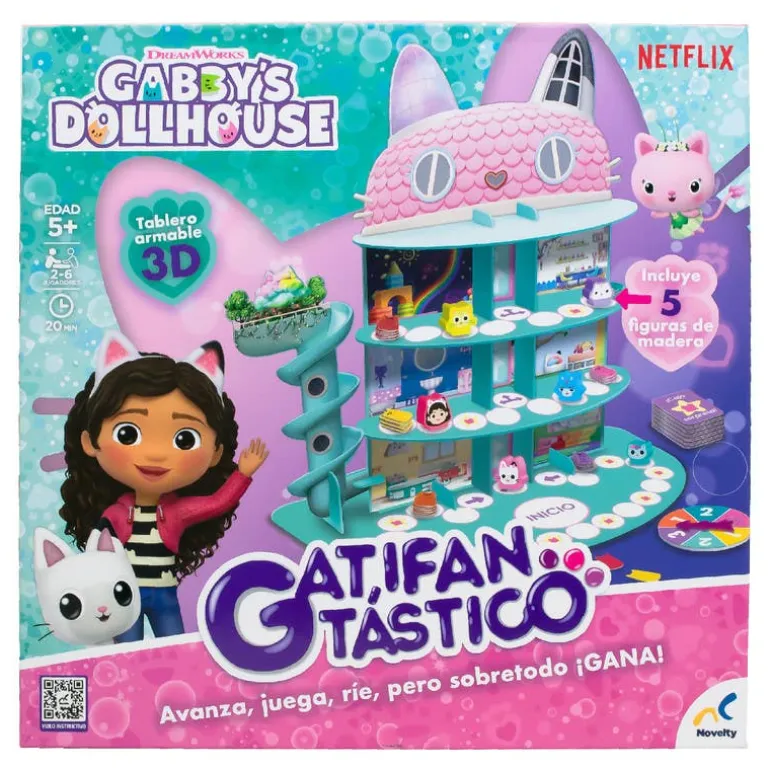 Gabby's Doll House Set de Juego de Mesa Gati-Fantástico
