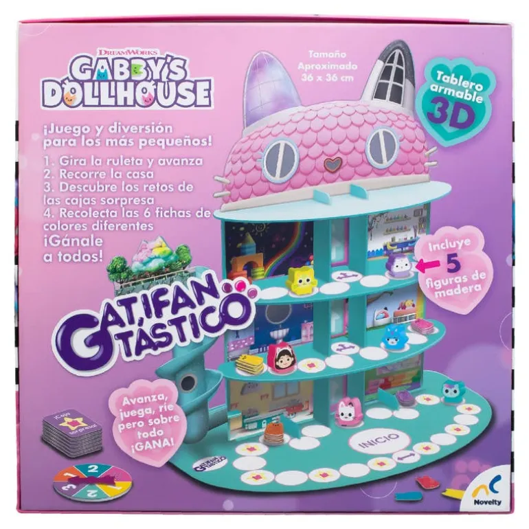 Gabby's Doll House Set de Juego de Mesa Gati-Fantástico