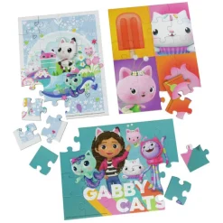 Gabby's Doll House Rompecabezas de Madera 3 Pack
