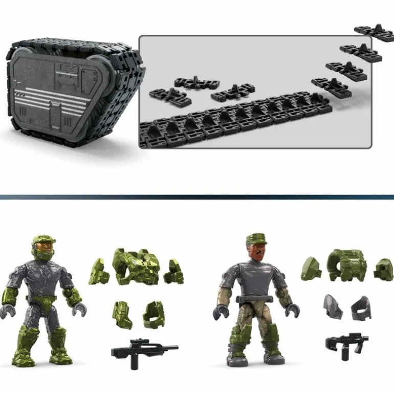Halo Elephant Sandnest Mega Construx incluye 4 Figuras con Armadura de Master Chief