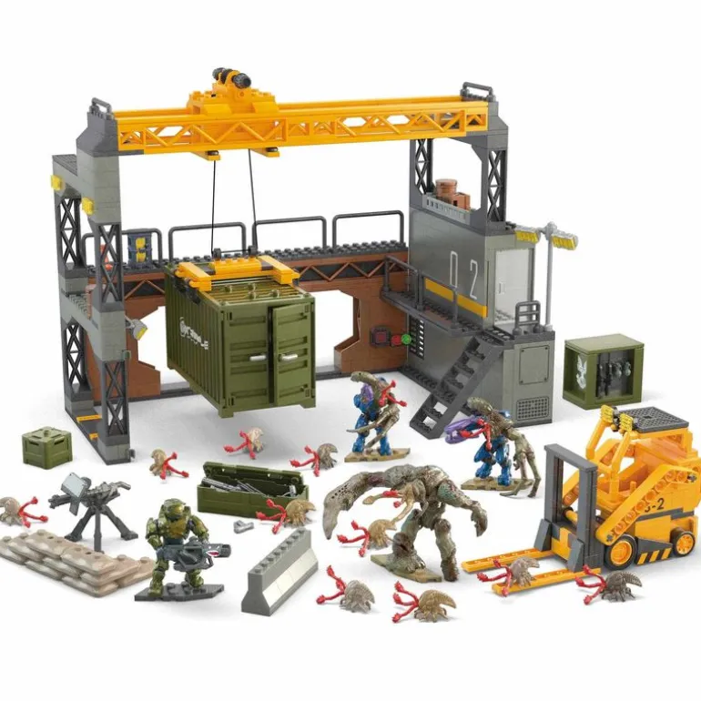 Halo Set Tiroteo en la Compuerta Mega Bloks con Mini Figuras