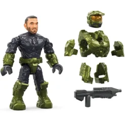 Halo Tanque Warthog del Fleetcom con 5 Mini Figuras de Mega Bloks
