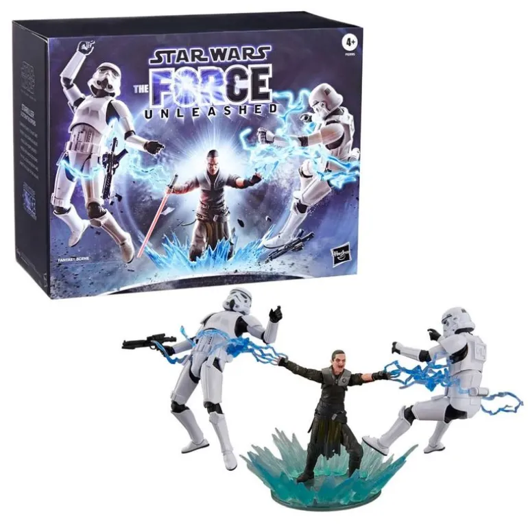 Hasbro Star Wars Black Series Set de Colección The Force Unleashed Con 3 Figuras y Accesorios F6995