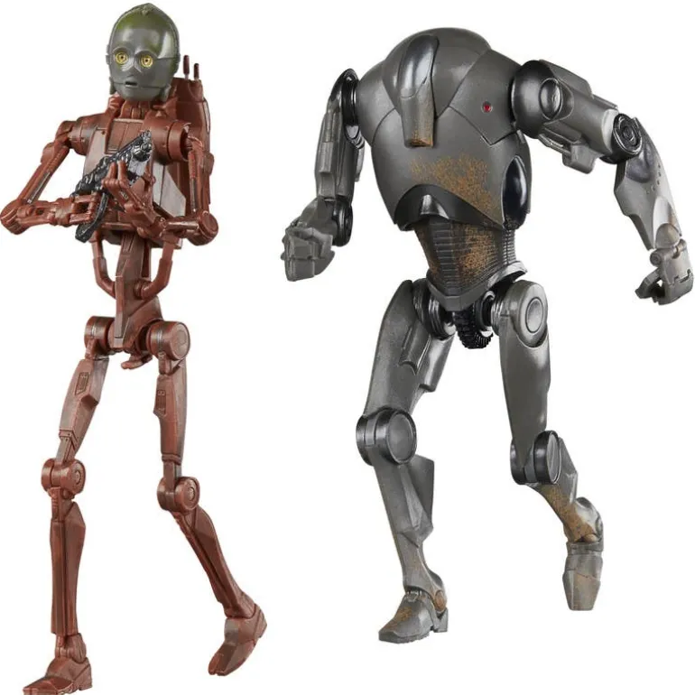 Hasbro Star Wars The Black Series, Star Wars: El Ataque De Los Clones, 2 Pack C3PO y Droid Bot F9222