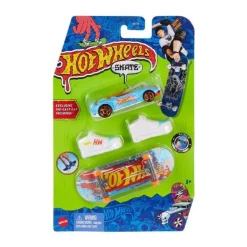 Hot Wheels 2 Pack Skate Patineta y Carro Azul Claro