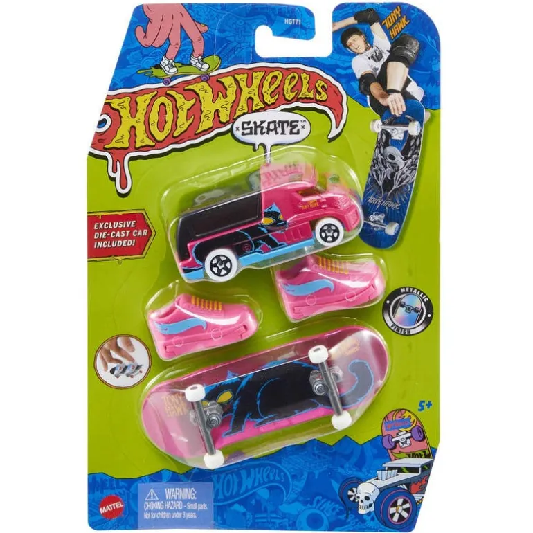Hot Wheels 2 Pack Skate Patineta y Carro Morado