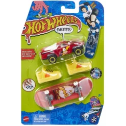 Hot Wheels 2 Pack Skate Patineta y Carro Rojo