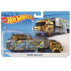 Hot Wheels Camión Bank Roller con Coche a Escala