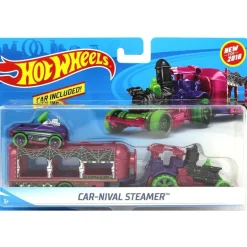 Hot Wheels Camión Car-Nival con Coche a Escala