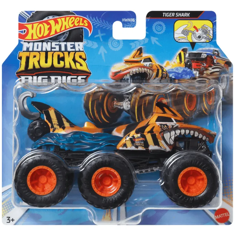 Hot Wheels Camiones Remolque Tiger Shark 1:64