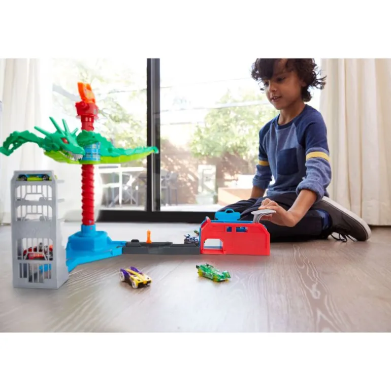 Hot Wheels City Pista de Juguete Robo Tiburón GJL13