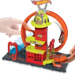 Hot Wheels City Pista Súper Estación de Bombero HKX41