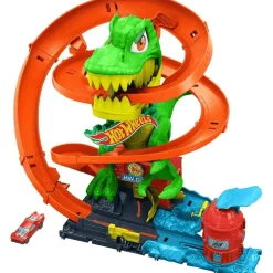 Hot Wheels City Pista T-Rex vs Estación de Bomberos JBM73