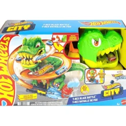 Hot Wheels City Pista T-Rex vs Estación de Bomberos JBM73