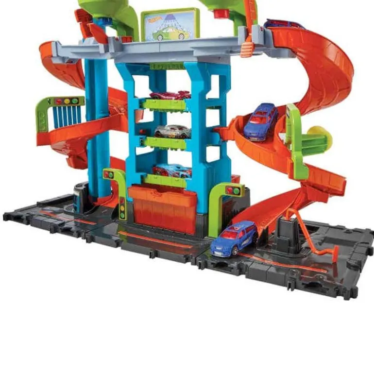 Hot Wheels City Set y Pista Mega Torre de Autolavado