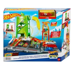 Hot Wheels City Súper Estación de Gasolina