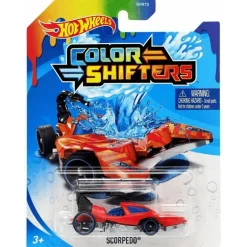 Hot Wheels Coche Color Shifters Cambia de Color Scorpedo