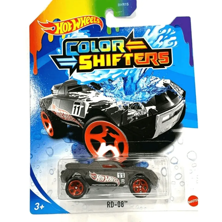 Hot Wheels Coche Color Shifters Cambia de Color RD-08 Negro
