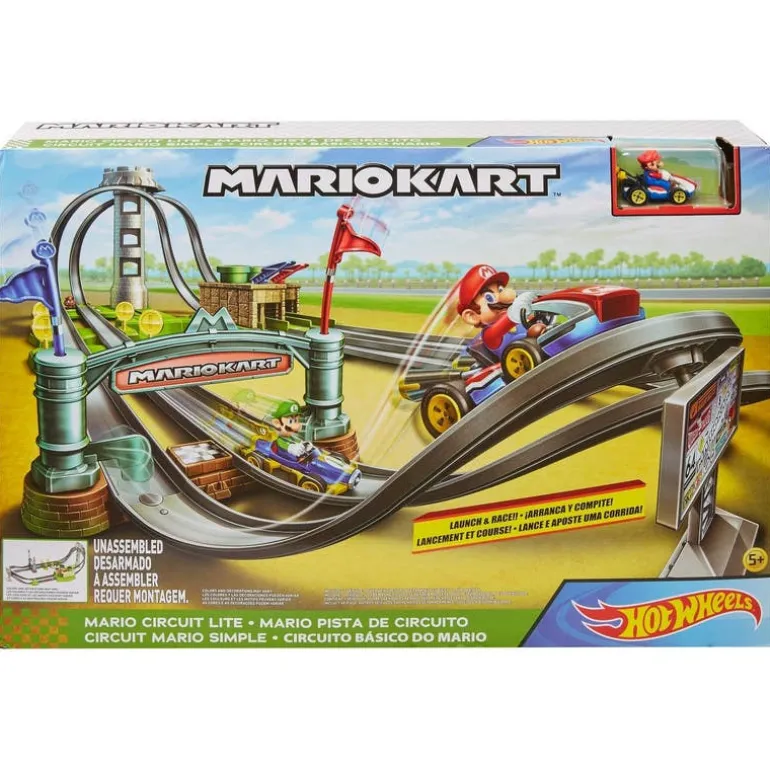 Hot Wheels Mario Kart Pista Circuito Mario