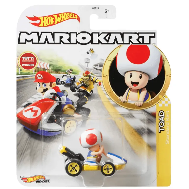 Hot Wheels Mario Kart Toad Standard Kart