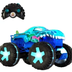 Hot Wheels Monster Truck Wrex a Control Remoto con Luces y Sonido