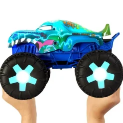 Hot Wheels Monster Truck Wrex a Control Remoto con Luces y Sonido