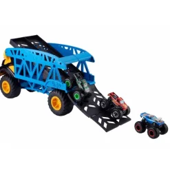 Hot Wheels Monster Truck Transportador con 3 Coches