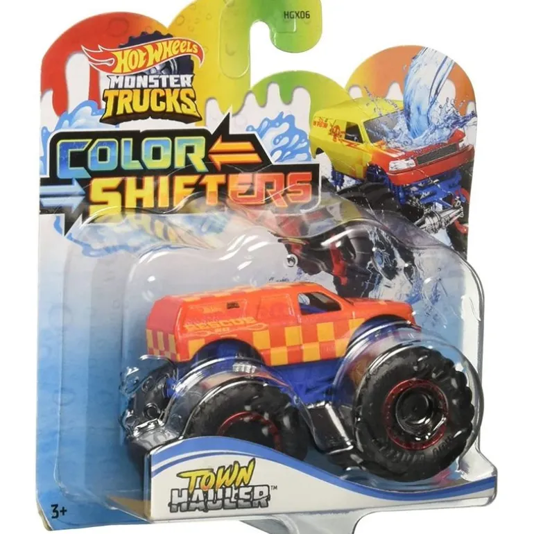 Hot Wheels Monster Truck Cambio de Color Town Hauler