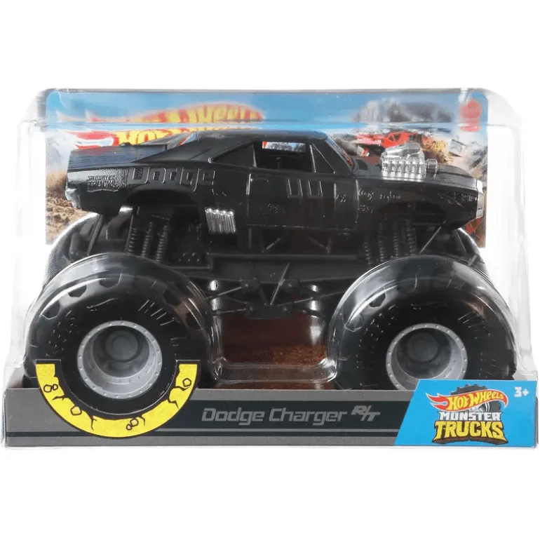 Hot Wheels Monster Trucks Dodge Charger Escala 1:24
