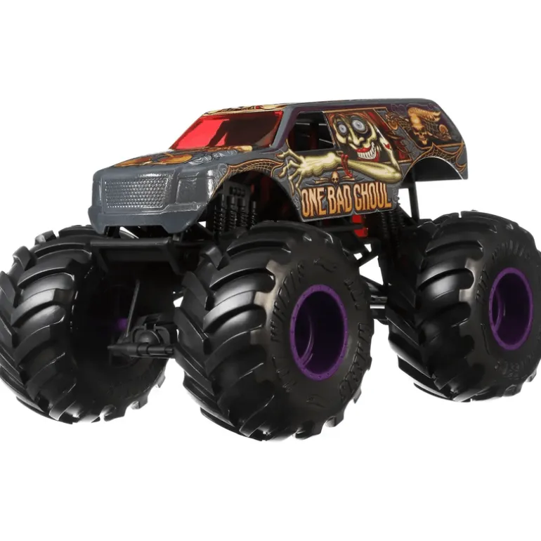 Hot Wheels Monster Trucks One Bad Ghoul Escala 1:24