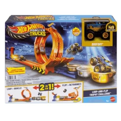Hot Wheels Monster Trucks Competencia de Big Foot Giros JBX64