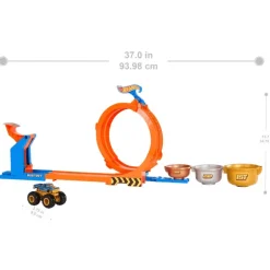 Hot Wheels Monster Trucks Competencia de Big Foot Giros JBX64