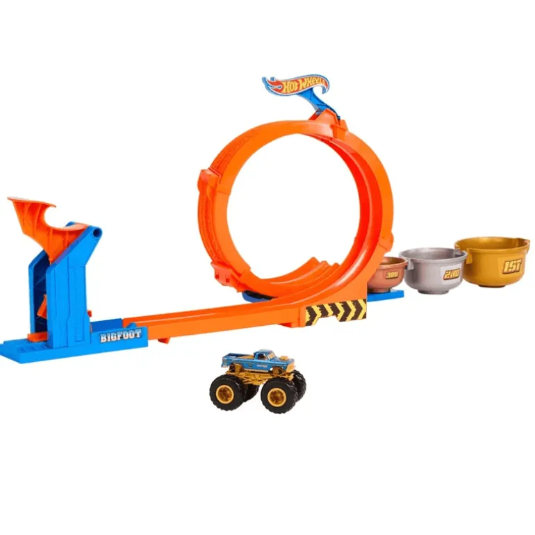 Hot Wheels Monster Trucks Competencia de Big Foot Giros JBX64