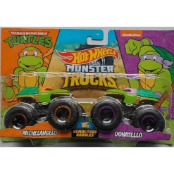 Hot Wheels Monster Trucks Tortugas Ninja 2 Pack Escala 1:64