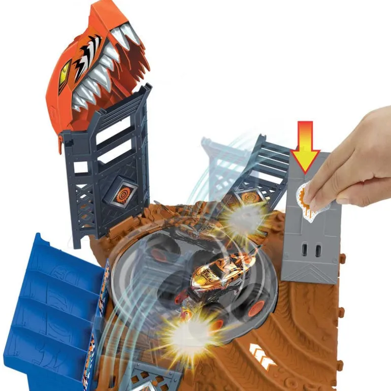 Hot Wheels Pista Arena de Demolición Reto Giratorio
